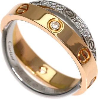 Cartier Pink Gold (18K) White Gold (18K) Band Ring (Pre-Owned)