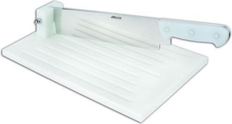 Arcos Cuchillo Con Tabla Panera Arcos 689900 Con Hoja De Acero Inoxidable Y Mango De Pl&aacute;stico De 520 X 270 Mm En Caja