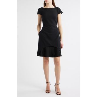 Vince Camuto Stretch Crepe Cocktail Dress in Black at Nordstrom Rack, Size 8