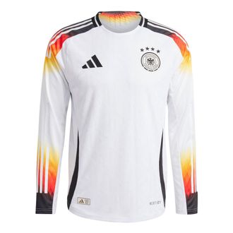 adidas Germany 24 Long Sleeve Home Authentic Soccer Asia Sizing White IZ1619