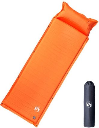 vidaXL Colch&oacute;n De Camping Autoinflable Con Almohada 1 Persona Naranja Vidaxl