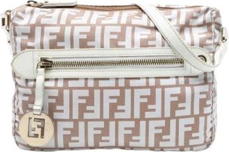 Fendi Pre-owned Cross Body Bags, female, Beige, Size: ONE SIZE Pre-owned Vintage Crossbody Bag