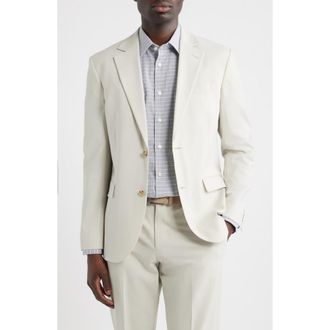 Nordstrom Henrik Trim Fit Solid Stretch Wool Suit Jacket in Grey Moonbeam at Nordstrom, Size 42Regular