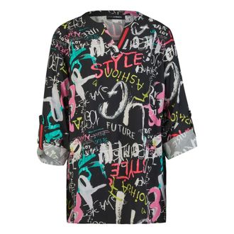 Doris Streich Dames, Blouses & Shirts, Veelkleurig, Maat: 2XL Viscose