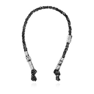 Amiri Keyrings, female, Black, Size: ONE SIZE Braided Keychain