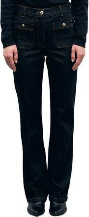 Gerard Darel Ivana High Rise Flared Jeans in Black at Nordstrom, Size 2