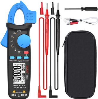 OEM Pinza Amperim&eacute;trica Acm91 Ca/cc De 1 Ma Trms, Mini Pinza Amperim&eacute;trica De Fuga, 6000 Cuentas, Mult&iacute;metro Digital, Comprobador De Temperatura, Capacita