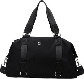 Generic Large Gym Bag with Wet Dry Compartment | Sport Duffel,Compatible For Women Men | Travel Tote(Black)