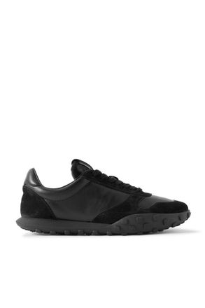 Jil Sander Suede-Trimmed Leather Sneakers