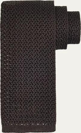Brioni Mens Silk Tricot Tie