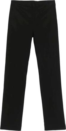 Twinset Broeken, Dames, Zwart, XS, Zwarte Slim Straight Leg Broek