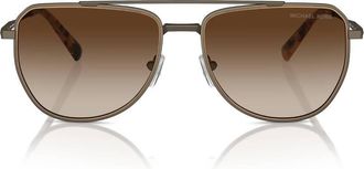 Michael Kors Whistler Brown Gradient Pilot Mens Sunglasses MK1155 100113 58