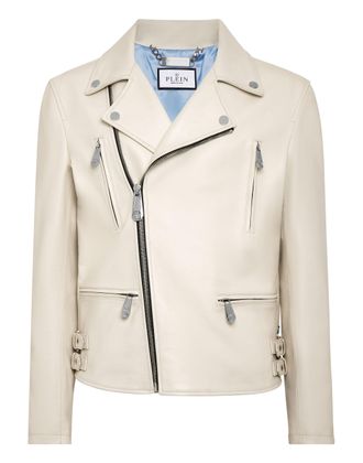 Philipp Plein Leren Jas Gothic Plein