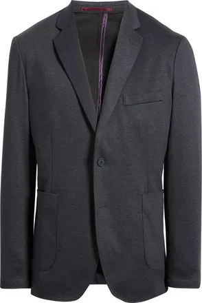 Johnston & Murphy XC Flex Pinnacle Knit Spot Coat in Black Mini Grid at Nordstrom, Size Xxx-Large
