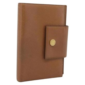 Bulgari Pre-owned Day Planner Cover - Dames - Pre-owned - Bruin - Maat: ONE Size Leer
