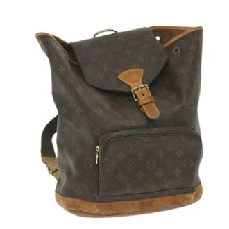 Louis Vuitton Pre-owned Backpacks, female, Brown, Size: ONE SIZE Pre-owned Canvas Backpack