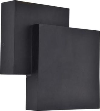 Lutec L&aacute;mpara De Pared Exterior Led Rialto Negro Mate De 21 W Y 3000 K Con Protecci&oacute;n Ip44