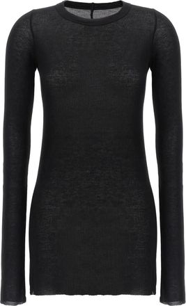 Rick Owens T-shirt a coste - Nero