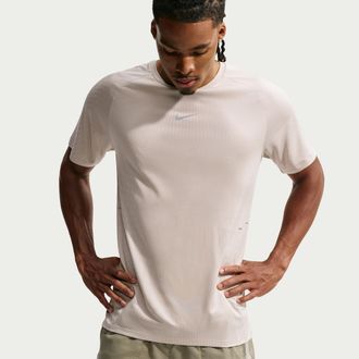 Nike Mens Stride Aero-FIT Short-Sleeve Running Top in Brown | IH0745-236