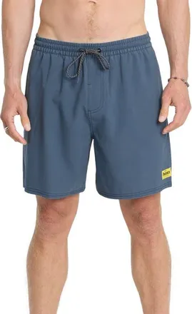 Quiksilver Pacifico Talavera Volley Swim Trunks in Dark Denim at Nordstrom, Size Medium