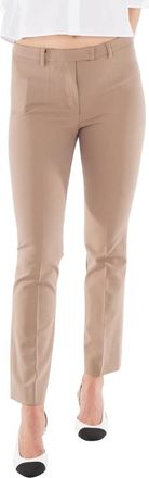 Max Mara Fatina Cotton And Viscose Trousers, Brand Size 42 ( US Size 8 )