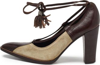 Saint Laurent 90mm leather pumps - Brown