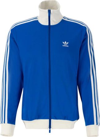adidas Klassieke Gerecyclede Jas - Heren - Sportshirts - Blauw - S - Katoen - Fitness