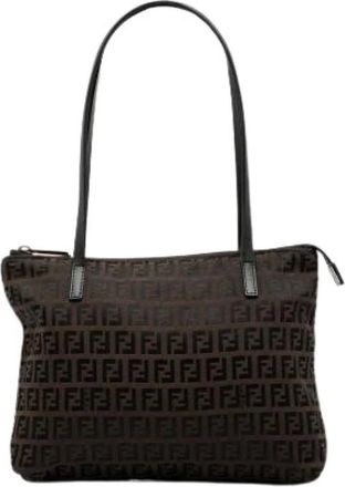 Fendi Pre-owned Shoulder Bags, female, Brown, Size: ONE SIZE Pre-owned Tote Bag