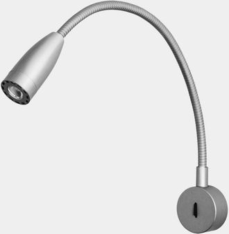 Leds - C4 Leds-c4 - Luz de lectura Bed Round led 3.5 Blanco c&aacute;lido - 3000K on-off N&iacute;quel satinado 115lm