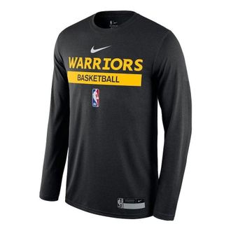 Nike x NBA Golden State Warriors 22-23 Practice Graphic Long-Sleeve T-shirt Black DR6517-010