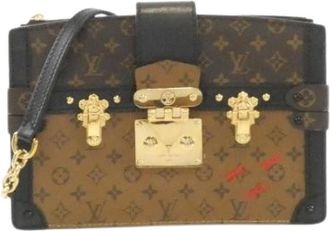 Louis Vuitton Borsa a tracolla Pre-owned Monogram Reverse Trunk Clutch - - Pre-owned - Donna - Marrone - ONE SIZE