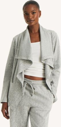 Nautica Womens Jacquard Flyaway Cardigan