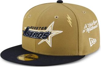 New Era 59FIFTY hoed met bliksemflits - Beige