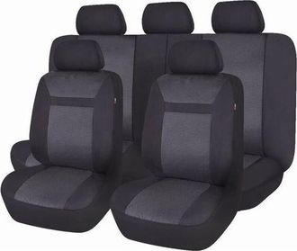 OEM Funda Universal De Malla Para Asientos De Coche - 2 Fundas Delanteras, 2 Fundas Para El Respaldo - Compatible Con Airbag - Lavable A M&aacute;quina