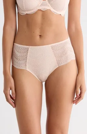Simone P&eacute;r&egrave;le Karma High Waist Briefs in Petal Powder at Nordstrom, Size Small