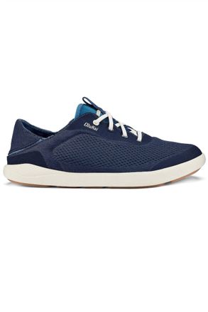 Olukai Mens Moku Pae Round Toe Sneakers In Trench Blue/off White