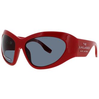 Marc Jacobs Ladies Grey Rectangular Sunglasses MJMARC773SC9AIR