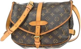 Louis Vuitton Pre-owned Cross Body Bags, female, Brown, Size: ONE SIZE Pre-owned Canvas Cross Body Bag
