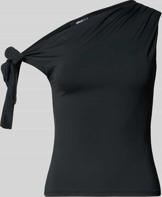 Gina Tricot T-Shirt im One-Shoulder-Look in Black, Gr&ouml;&szlig;e XS