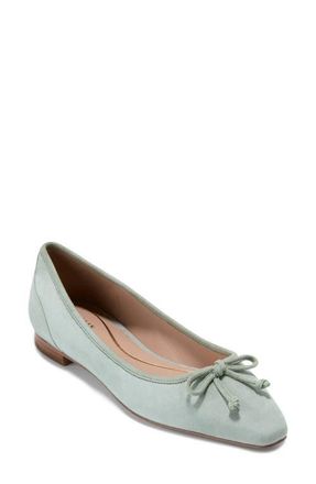 Cole Haan Jaya Travel Ballet Flat in Lily Pad Suede at Nordstrom, Size 10.5