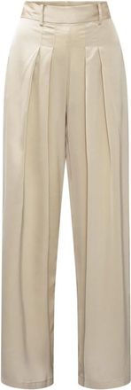 Karmamia Wide Broeken - Dames - Wijde Broeken - Beige - L - Broeken