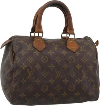 Louis Vuitton Pre-owned Hand Bag - Dames - Vintage Handtas - Bruin - ONE Size - Leer - Vintage