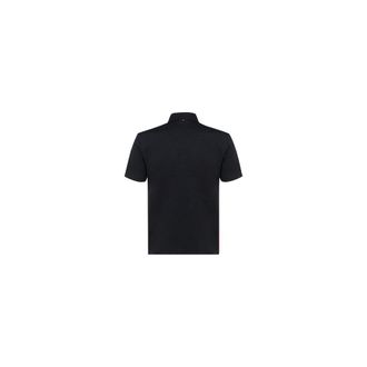 Thom Browne Cotton Polo with Contrast Bands Polo Shirt - Black