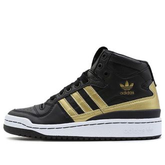 adidas (WMNS) adidas originals Forum Mid Black/Gold D98179
