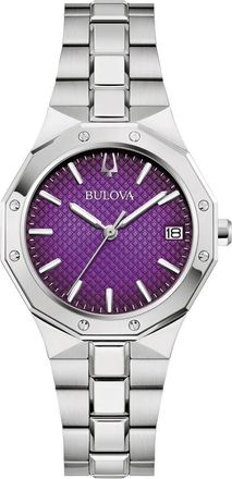 Bulova Prestige Womens Silver Watch 96M168 Stainless Steel - One Size