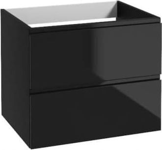 OEM Mueble De Ba&ntilde;o Negro Suspendido De 60x50 Cm Sin Encimera Para Lavabo Modus