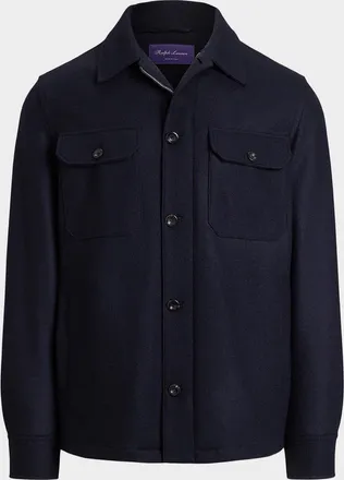 Ralph Lauren Purple Label Men & apos;s Felton Cashmere-Blend Shirt Jacket