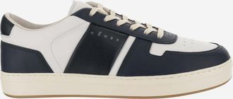 Hogan Navy Blue Lace Up Sneakers
