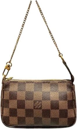 Louis Vuitton Pre-owned Pochette - unisex - Vintage Mini Tas - Bruin - ONE Size - Vintage