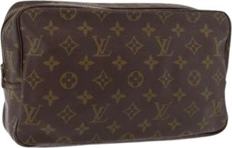 Louis Vuitton Pre-owned Clutches, female, Brown, Size: ONE SIZE Pre-owned Monogram Canvas Clutch